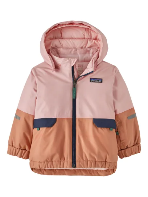 Patagonia Kids logo-patch quilted jacket