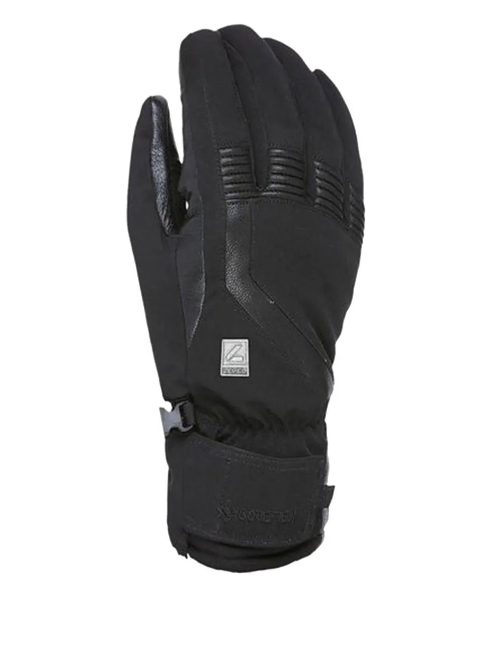 Level Gore-Tex handschoenen met leren vlakken - Zwart