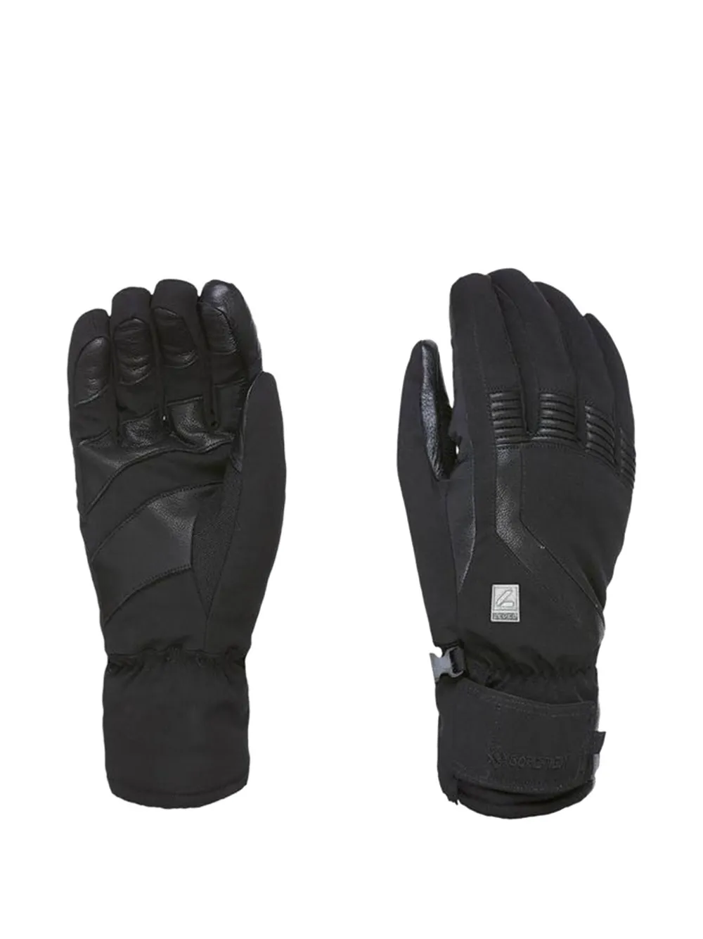 Level Leather-panelled Gore-tex Gloves In Black