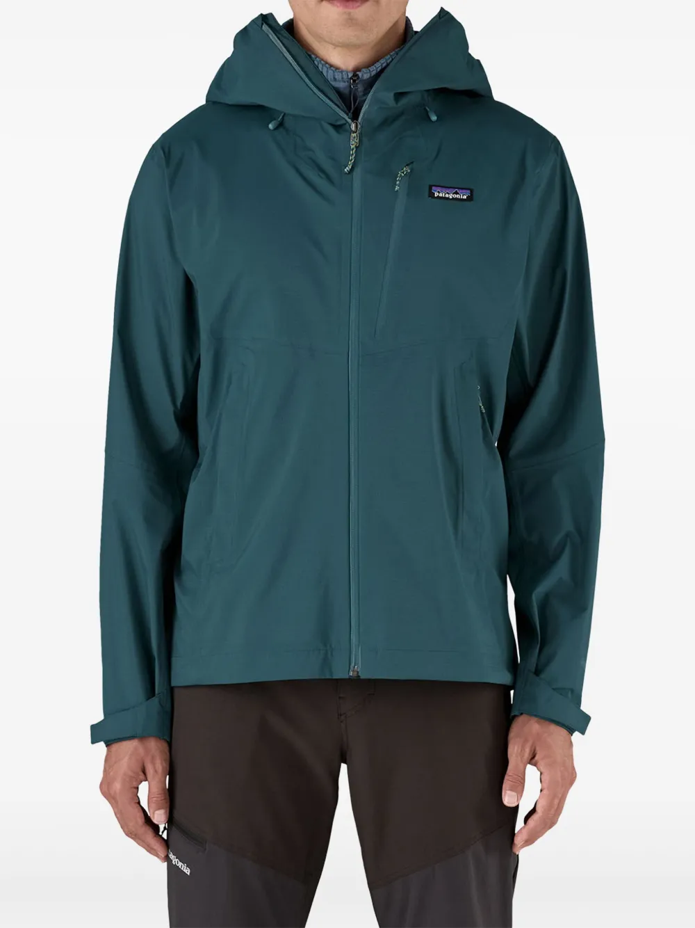 Patagonia hooded waterproof jacket Groen