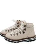MONPIZ Segale lace-up leather boots - Neutrals