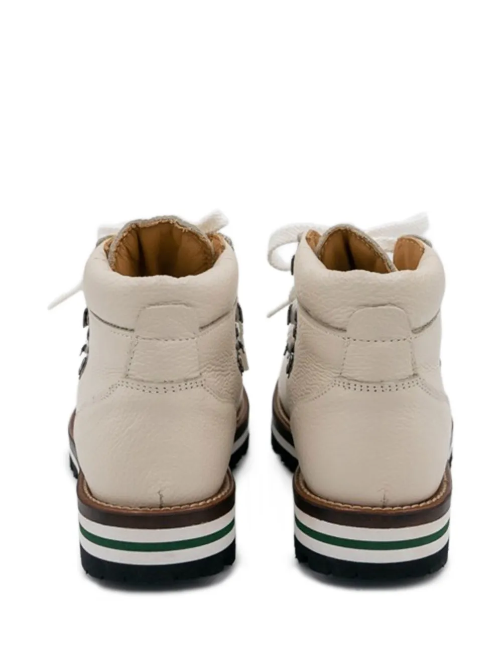 MONPIZ Segale lace-up leather boots Neutrals