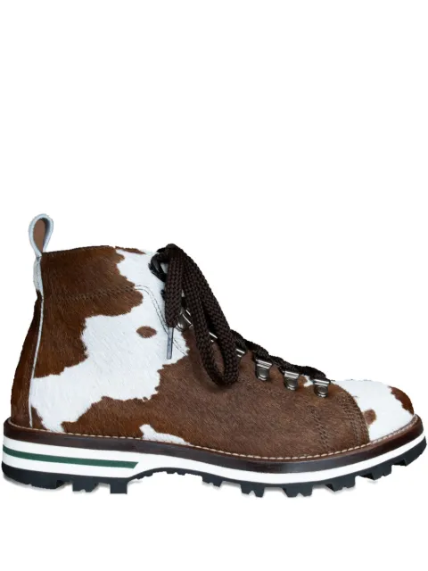 MONPIZ Falcade Pedula calf-hair lace-up boots
