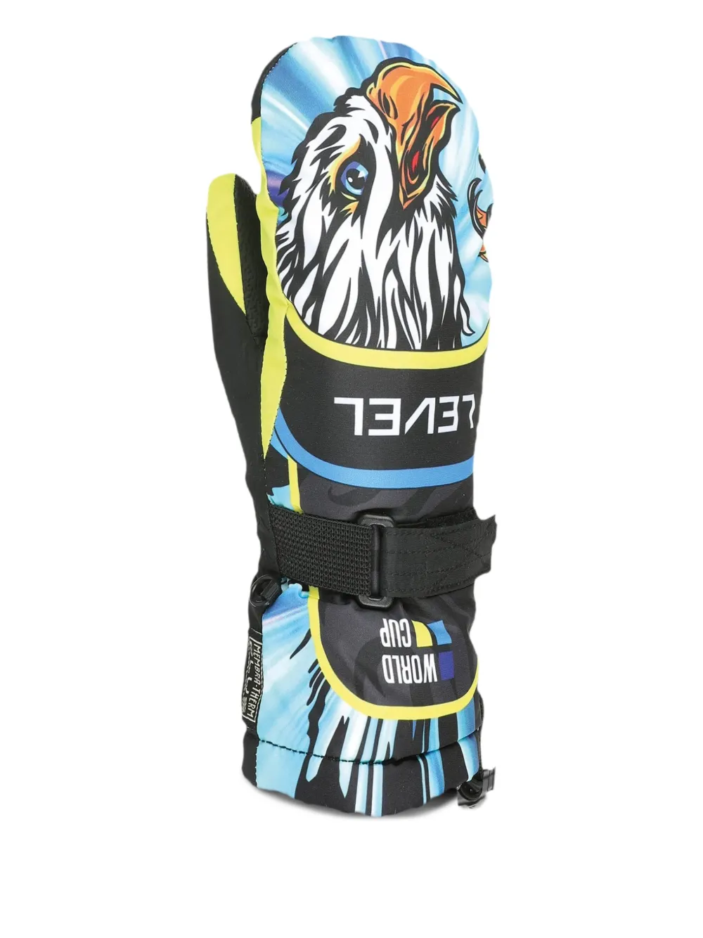 LEVEL KIDS Handschoenen met adelaarprint - Zwart
