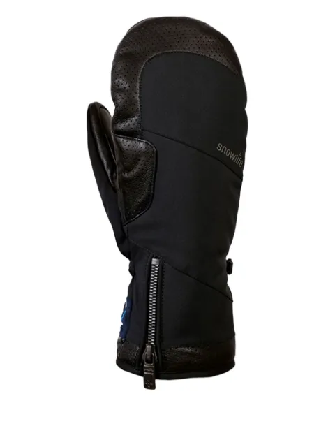SNOWLIFE leather-paneled mittens