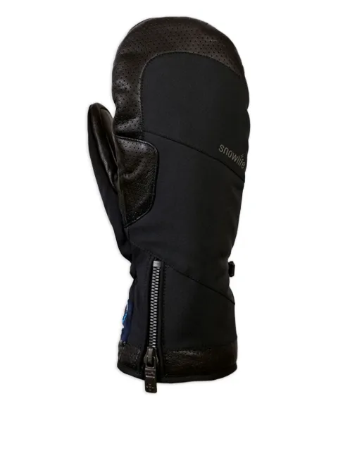 SNOWLIFE leather-paneled mittens