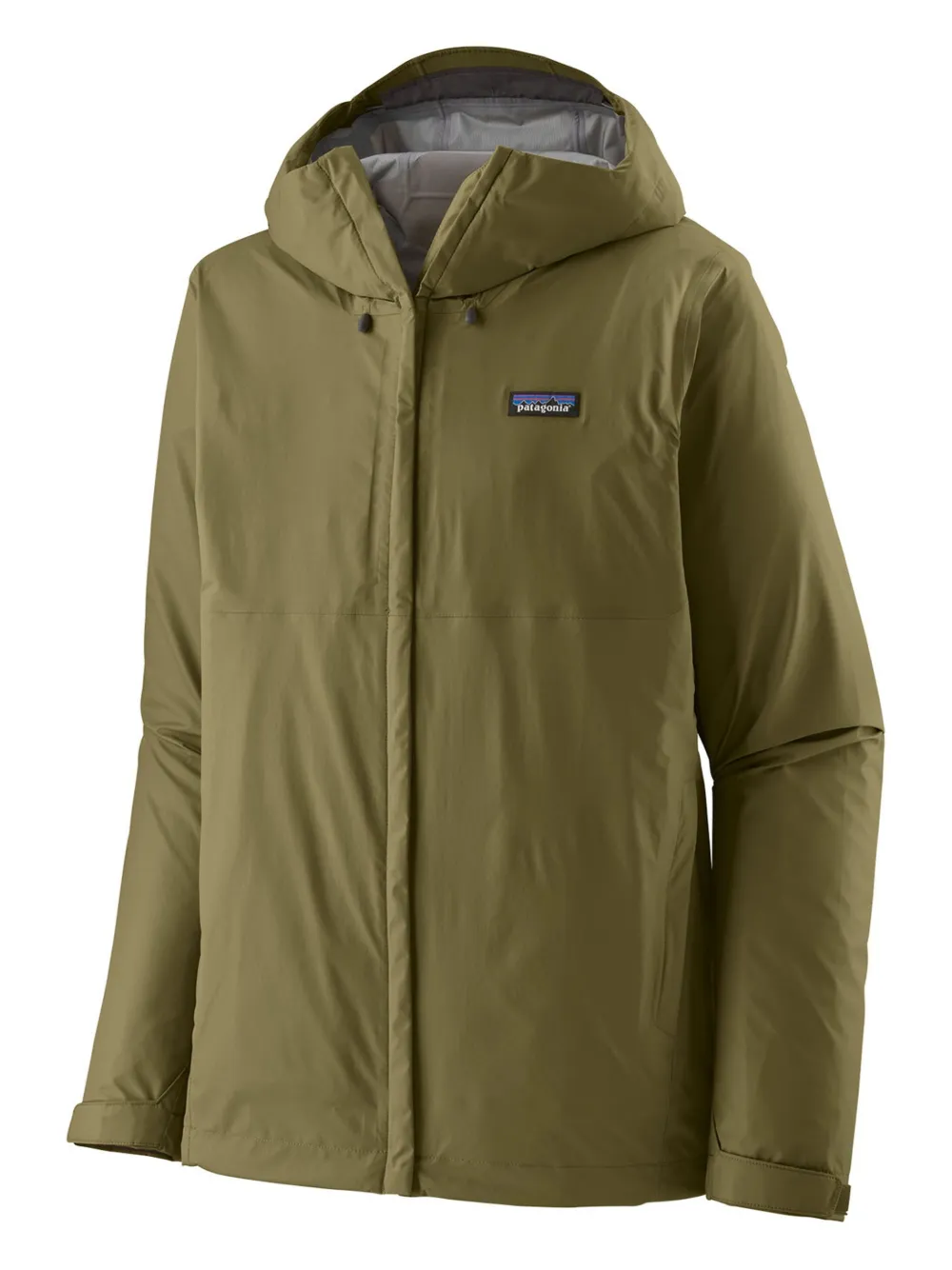 Patagonia logo-patch hooded jacket - グリーン Patagonia logo-patch hooded jacket - グリーン