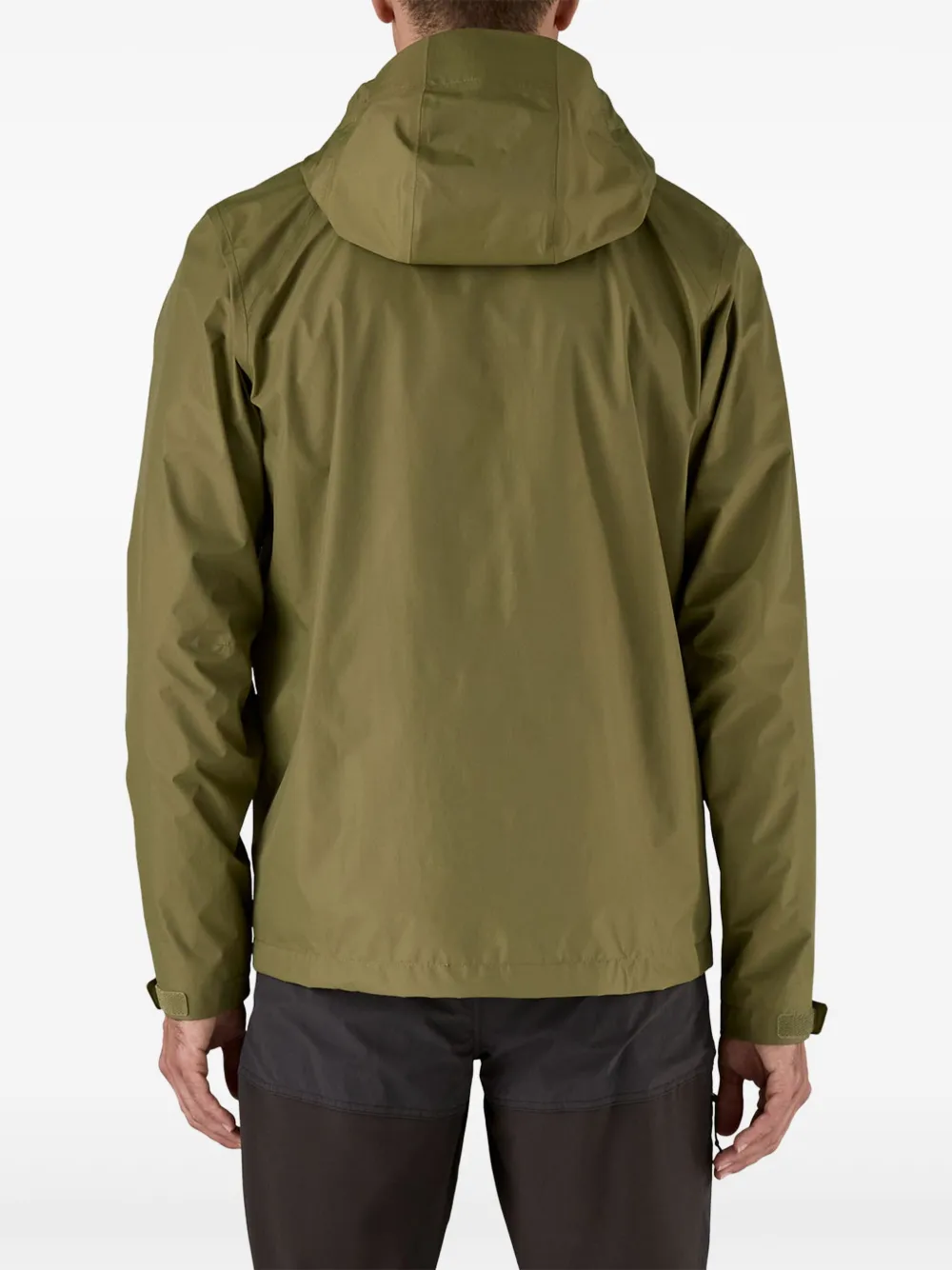 Patagonia logo-patch hooded jacket Groen