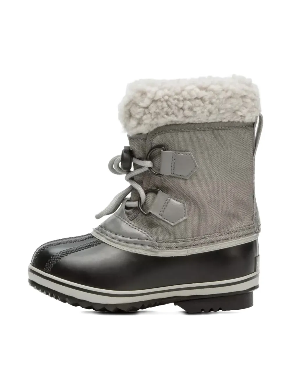 SOREL KIDS waterproof faux fur-lined snow boots Grey
