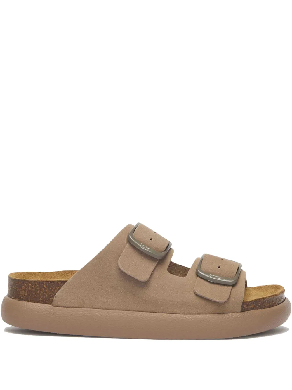 Scholl Noelle double-buckle chunky sandals Neutrals