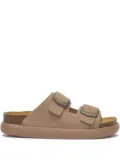 Scholl Noelle double-buckle chunky sandals - Neutrals