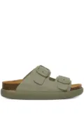 Scholl Noelle double-buckle chunky sandals - Green