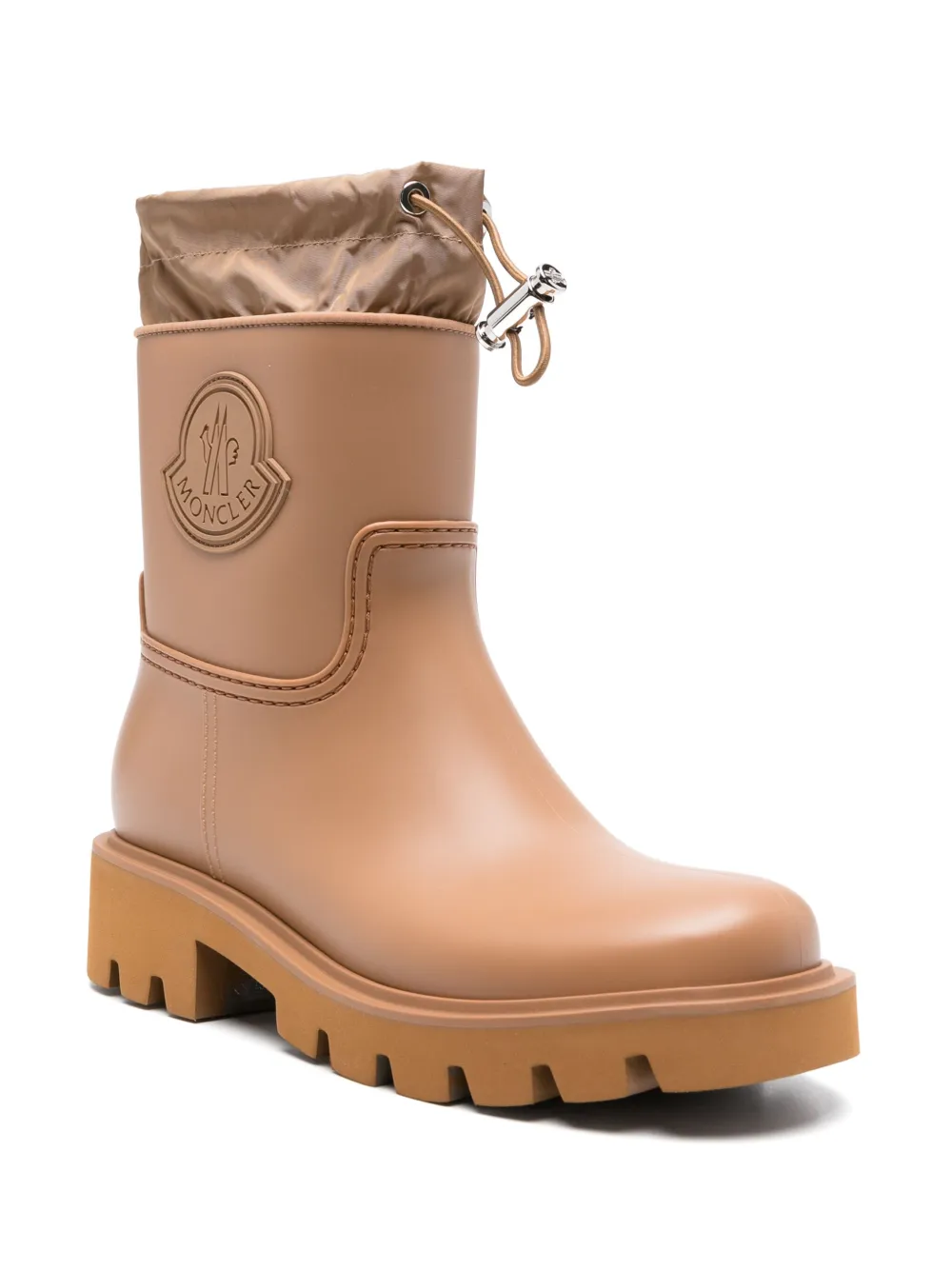 Moncler Kickstream rain boots Brown