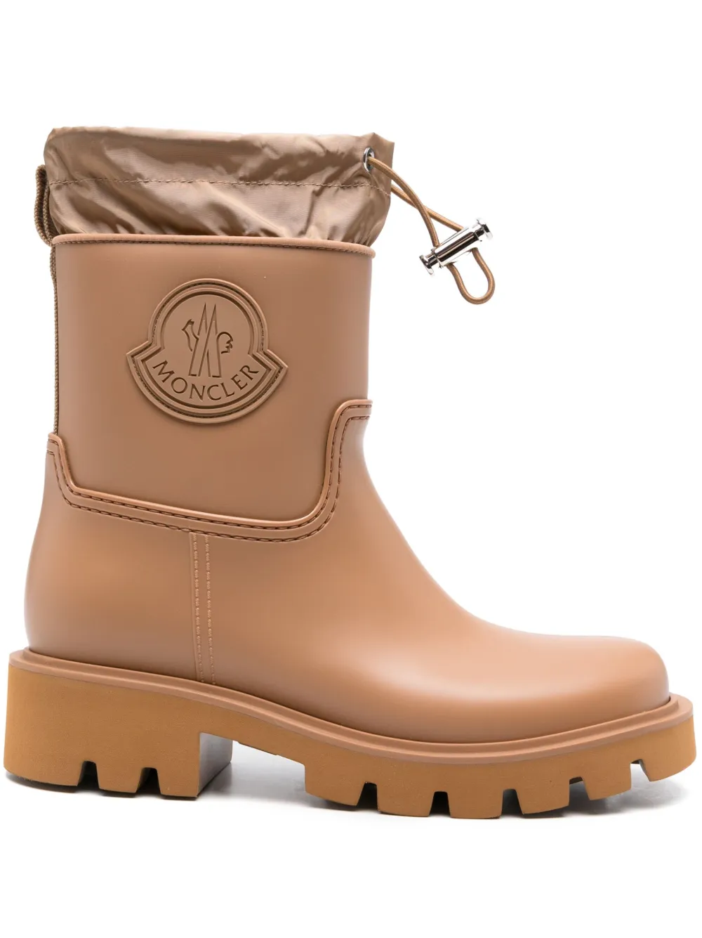Moncler Kickstream rain boots Brown