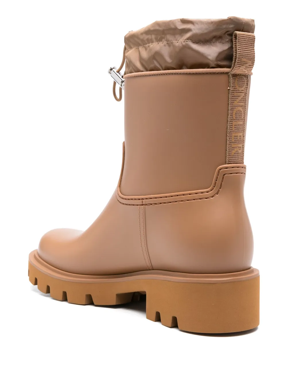 Moncler Kickstream rain boots Brown
