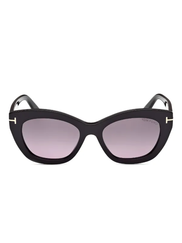 TOM FORD ブラック キャットアイ サングラス TOM FORD Eyewear キャットアイ サングラス | ブラック | FARFETCH JP