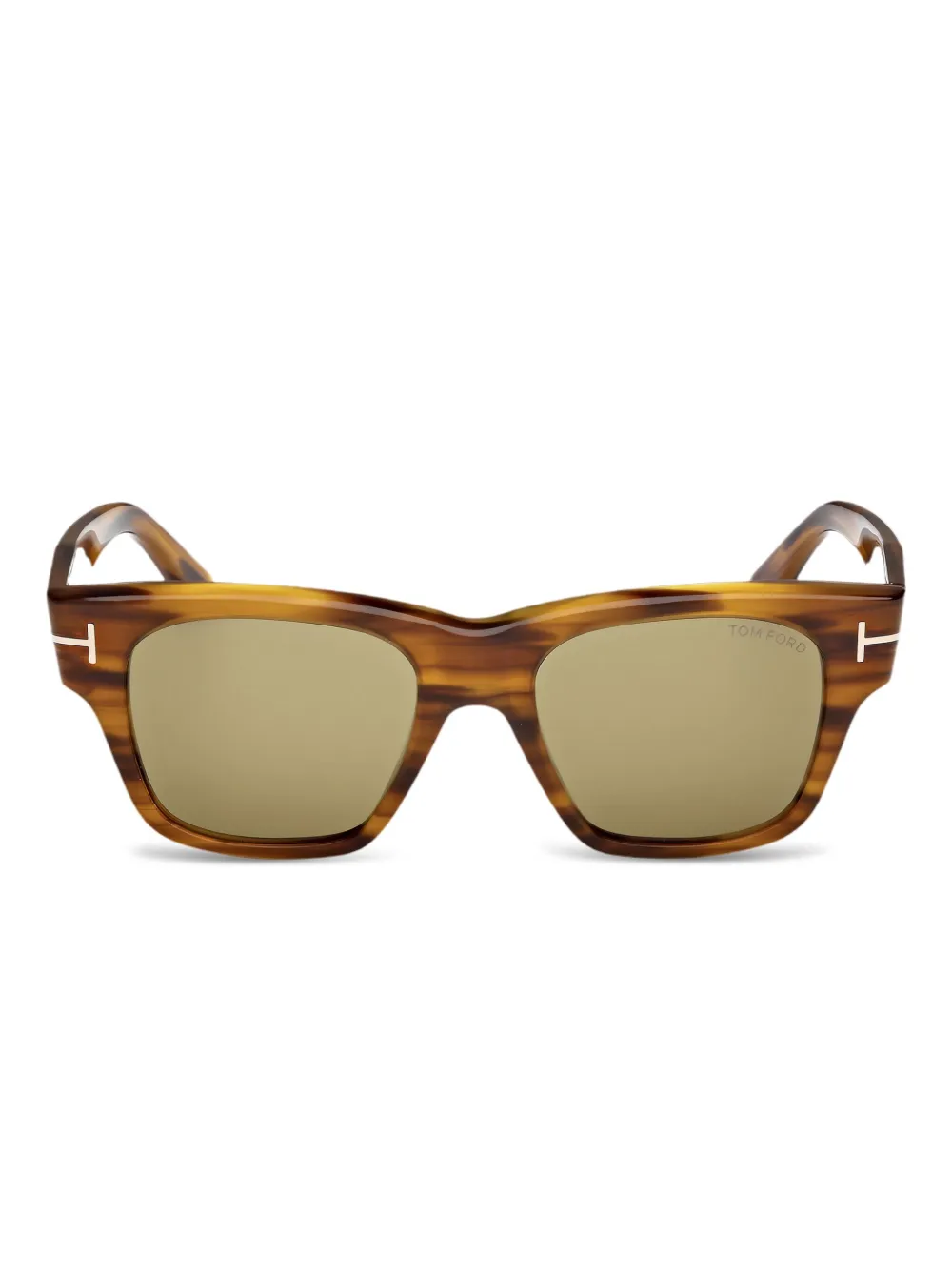 tortoiseshell square-frame sunglasses