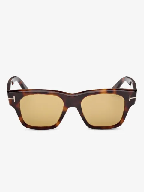 TOM FORD Eyewear lunettes de soleil à effet écaille de tortue