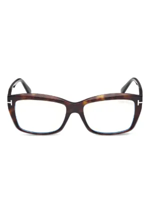 TOM FORD Eyewear キャットアイ眼鏡フレーム | ブラウン | FARFETCH JP