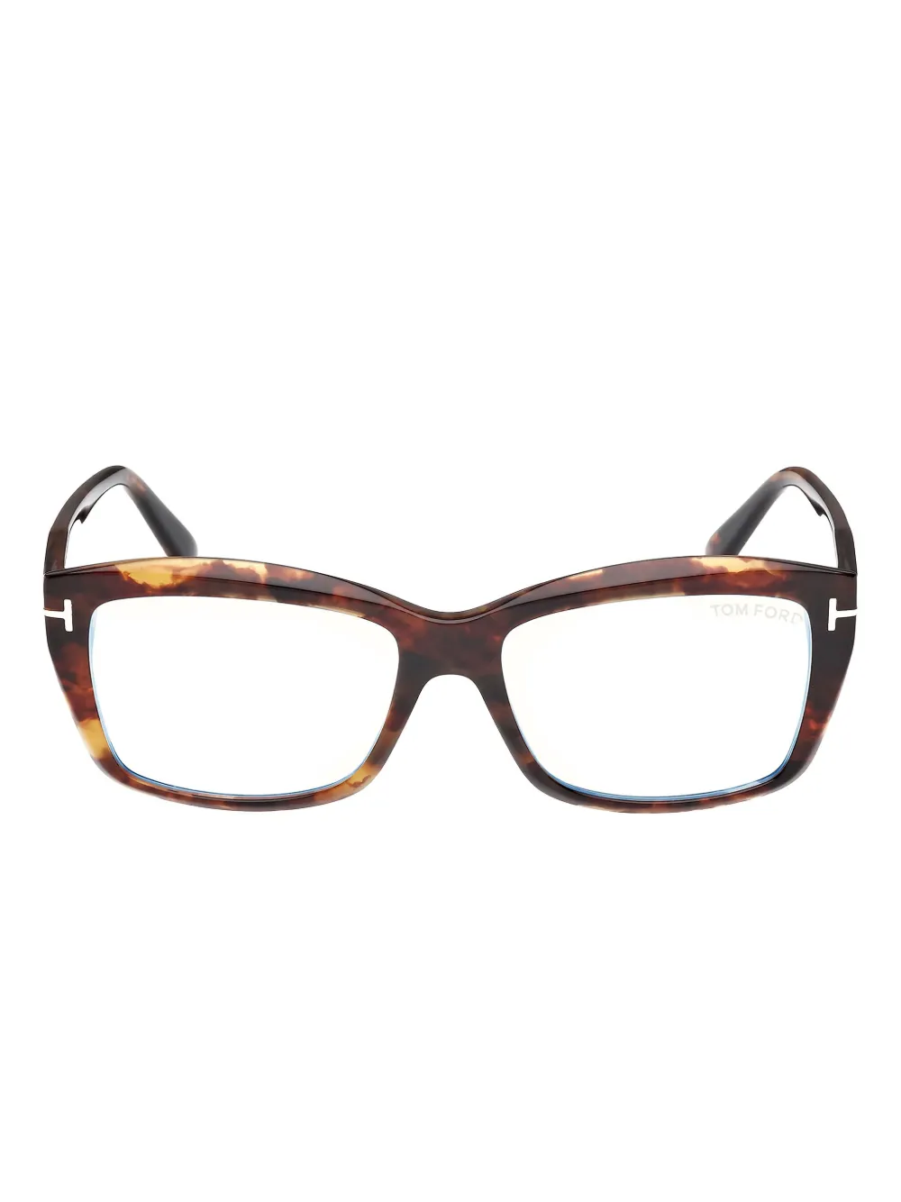 Tom Ford Square-frame Glasses In Brown