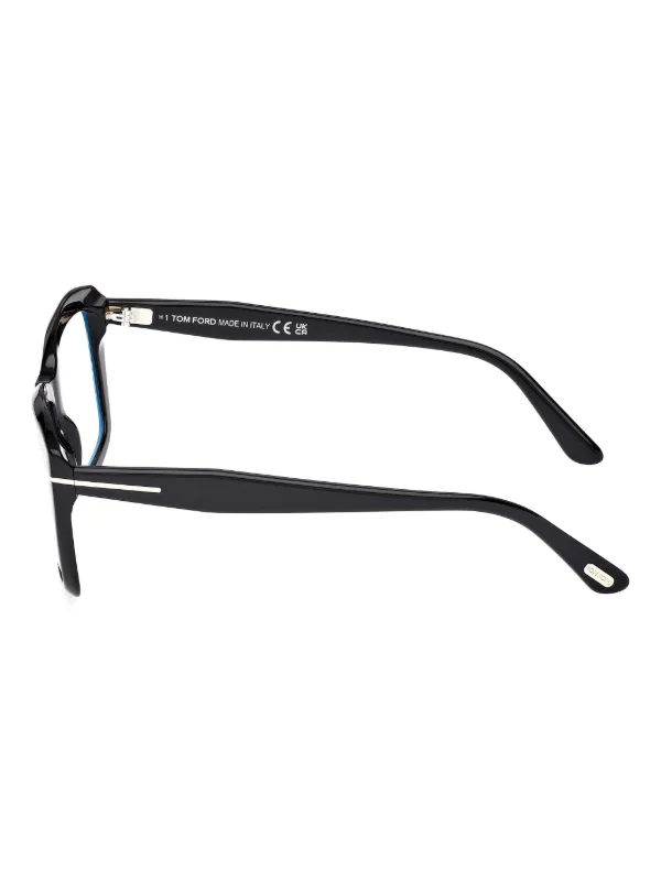 TOM FORD ブラックスクエアフレームメガネ TOM FORD Eyewear スクエア眼鏡フレーム | ブラック | FARFETCH JP