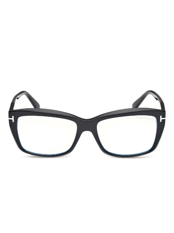 TOM FORD ブラックスクエアフレームメガネ TOM FORD Eyewear スクエア眼鏡フレーム | ブラック | FARFETCH JP