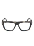 TOM FORD Eyewear tortoiseshell square-frame glasses - Brown