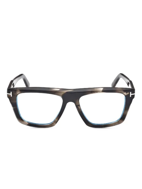 TOM FORD Eyewear lentes con armazón cuadrada estilo carey