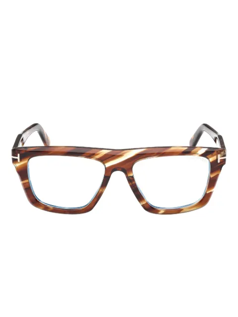 TOM FORD Eyewear tortoiseshell square-frame glasses