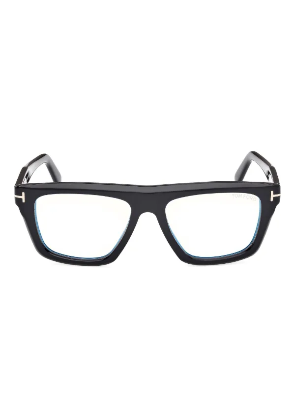 TOM FORD Eyewear スクエア眼鏡フレーム | ブラック | FARFETCH JP