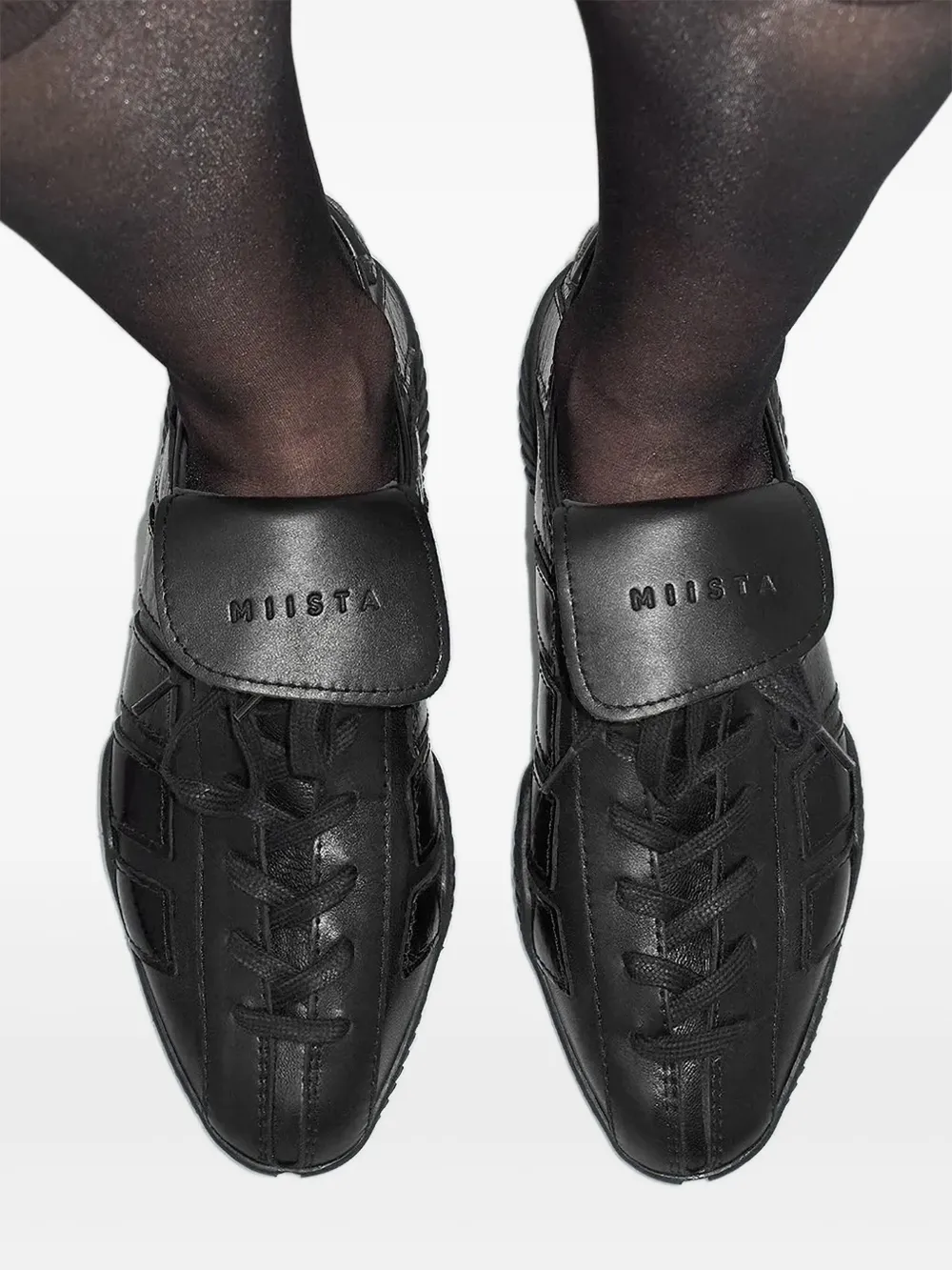 Miista Nikoletta sneakers met bandje - Zwart