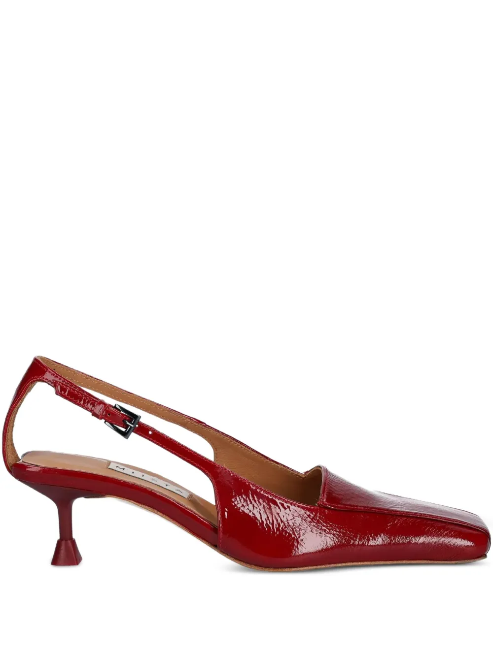 Miista 50mm square-toe pumps | Red | Image 1