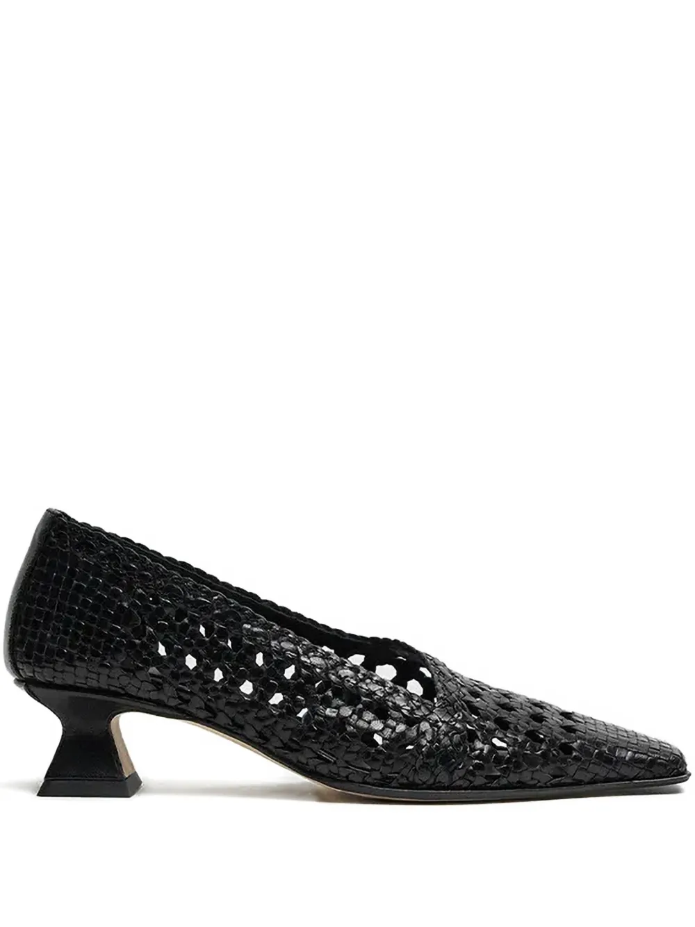 Miista 35mm Gisla woven square-toe pumps | Black | Image 1