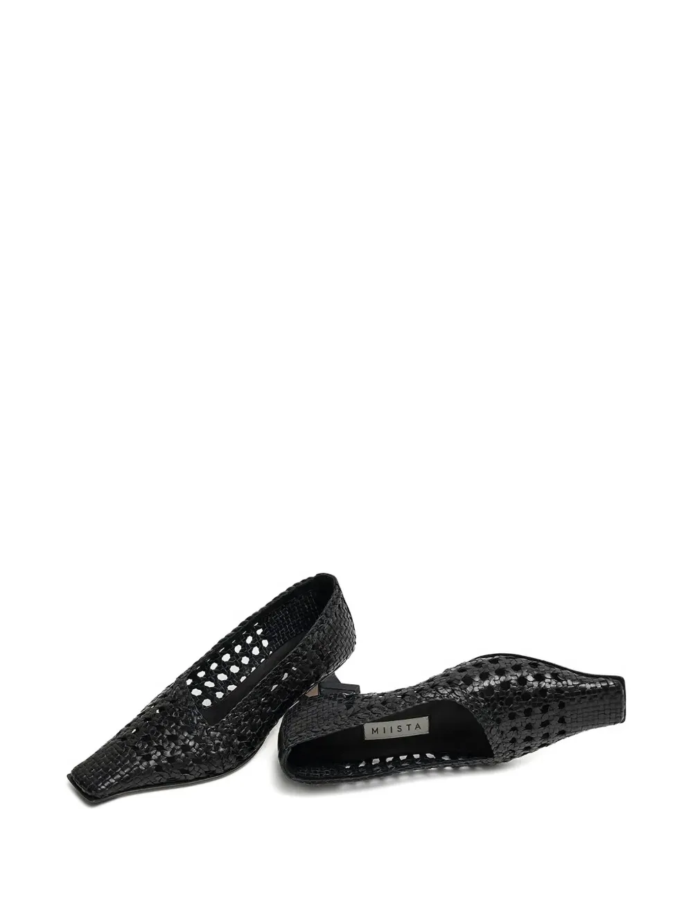 Miista 35mm Gisla woven square-toe pumps | Heeled Pumps | Image 2