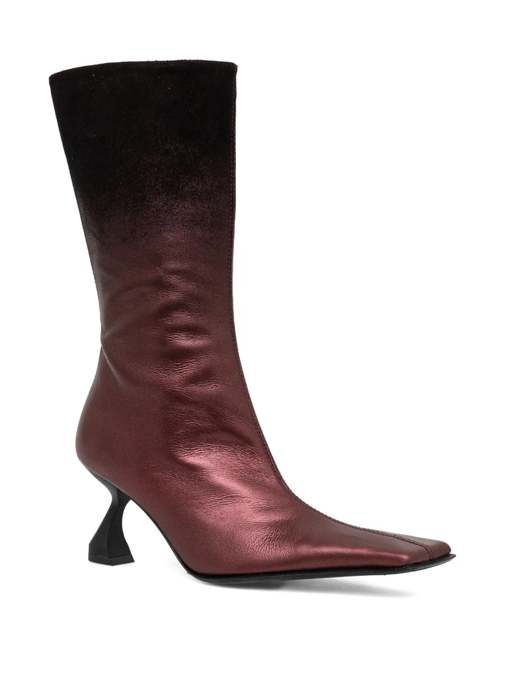 Miista 70mm Pearl leather square-toe boots | Knee-High Boots | Image 2