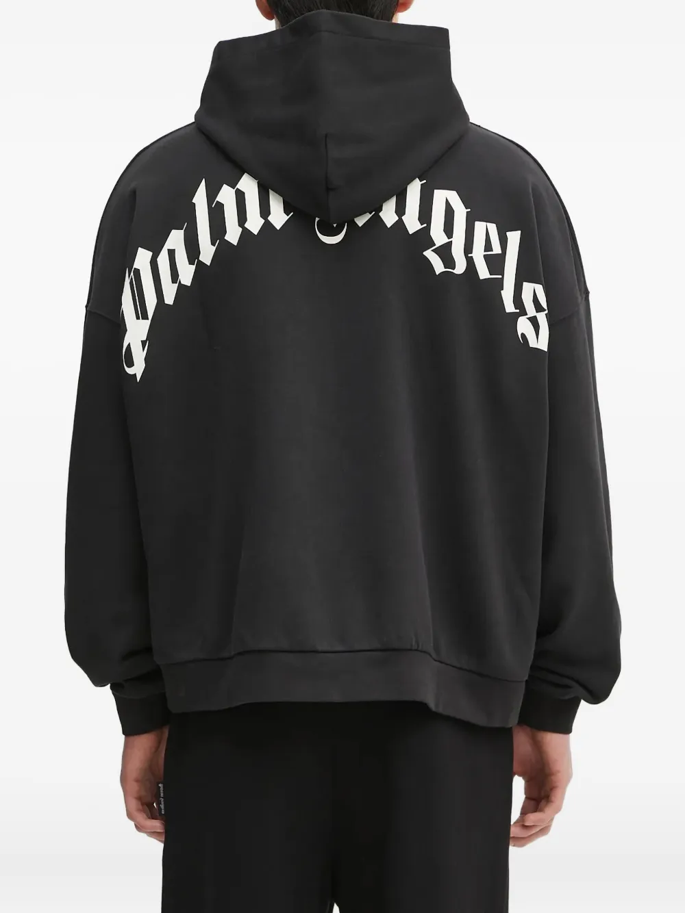 Palm Angels Hoodie met logoprint Zwart