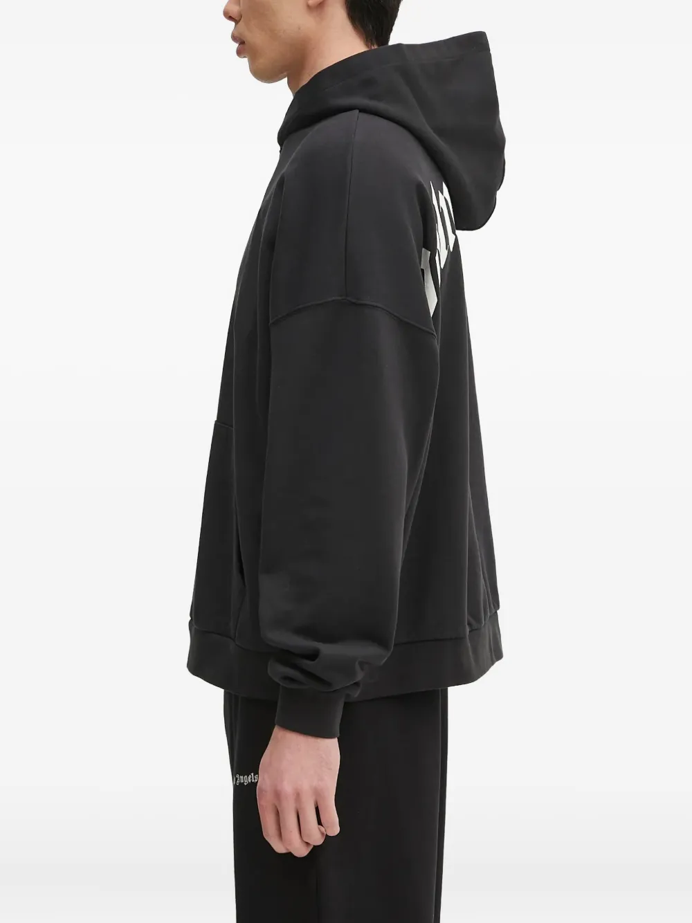 Palm Angels Hoodie met logoprint Zwart