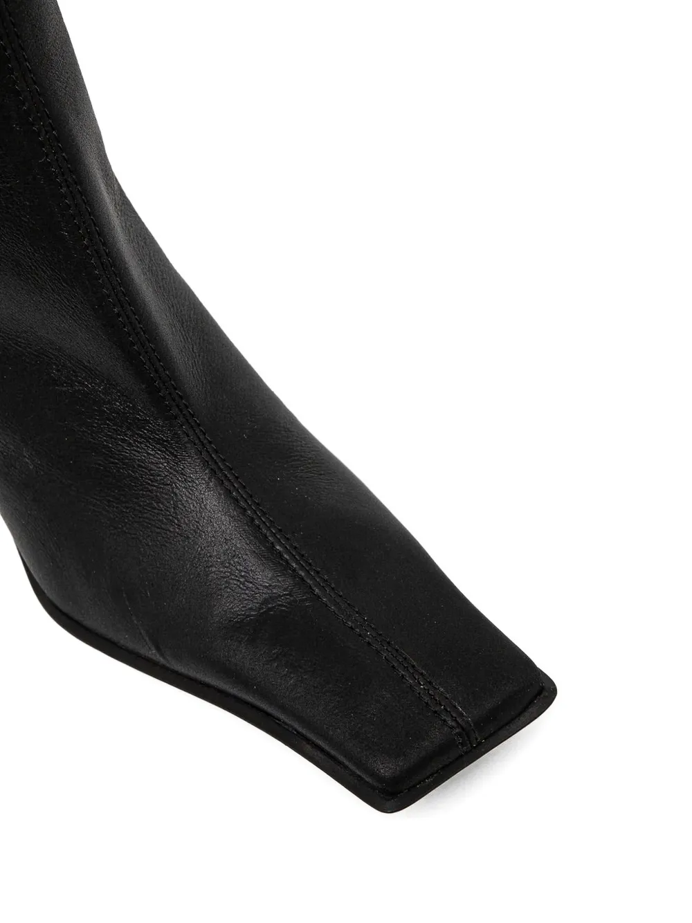 Miista 70mm Pearl Square-toe Sculpted-heel Boots In Black