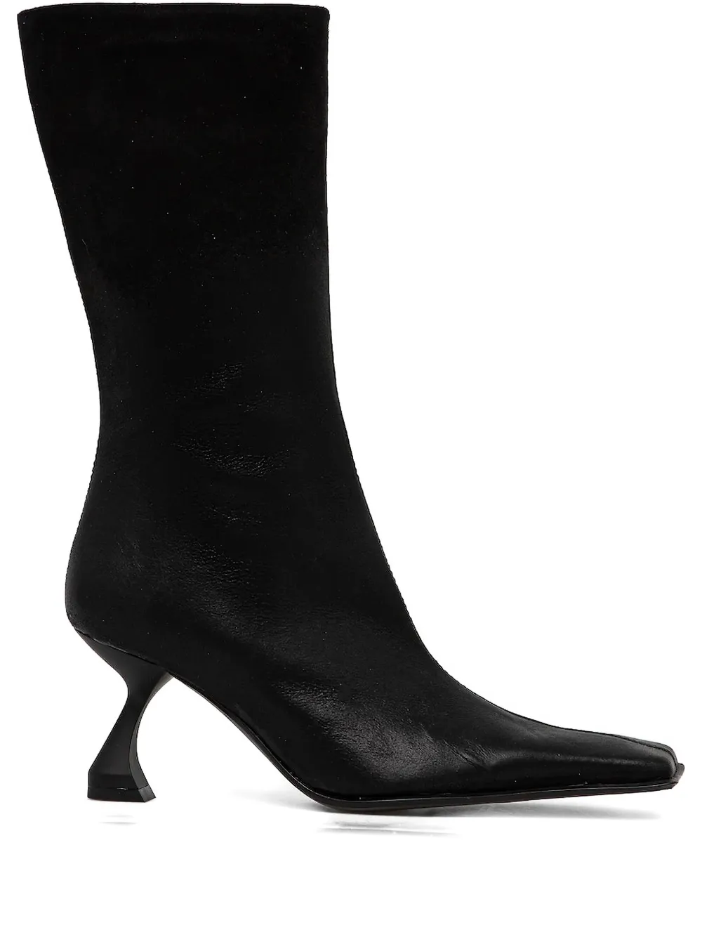 Miista 70mm Pearl square-toe sculpted-heel boots | Black | Image 1