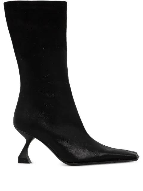 Miista 70mm Pearl square-toe sculpted-heel boots