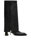 Miista 60mm Bellamy zip leather boots - Black