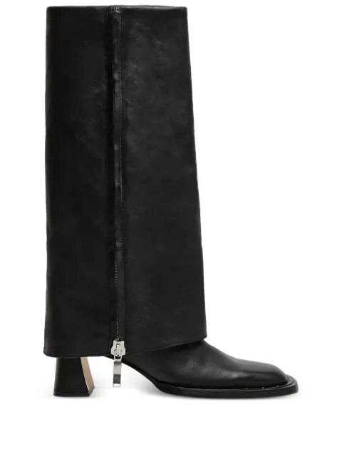 Miista 60mm Bellamy zip leather boots