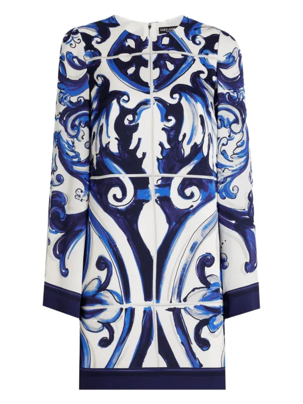 dolce and gabbana blue and white dress & Striped Embroidered A-line  HBPS Beauty & Fashion 62 length (size 44 IT) Slips on over head Sweetheart neck Smocked back Cotton lining 100% cotton Dry clean Made in Italy Womens Designer Clothing DG EXCLUSIVE Dolce & Gabbana