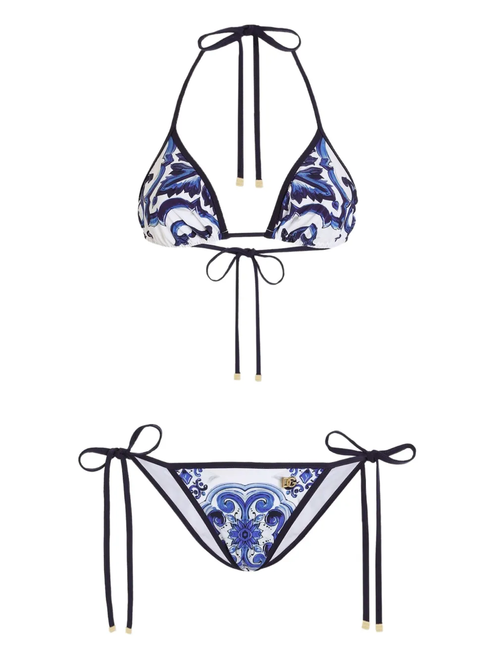 Dolce & Gabbana majolica-print bikini Wit