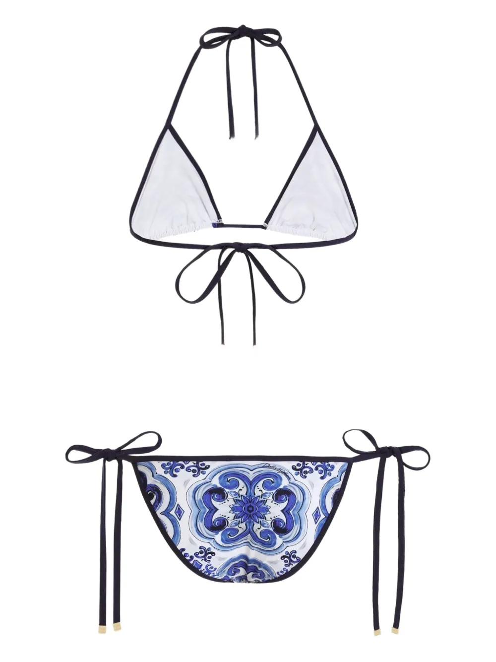 Dolce & Gabbana majolica-print bikini Wit