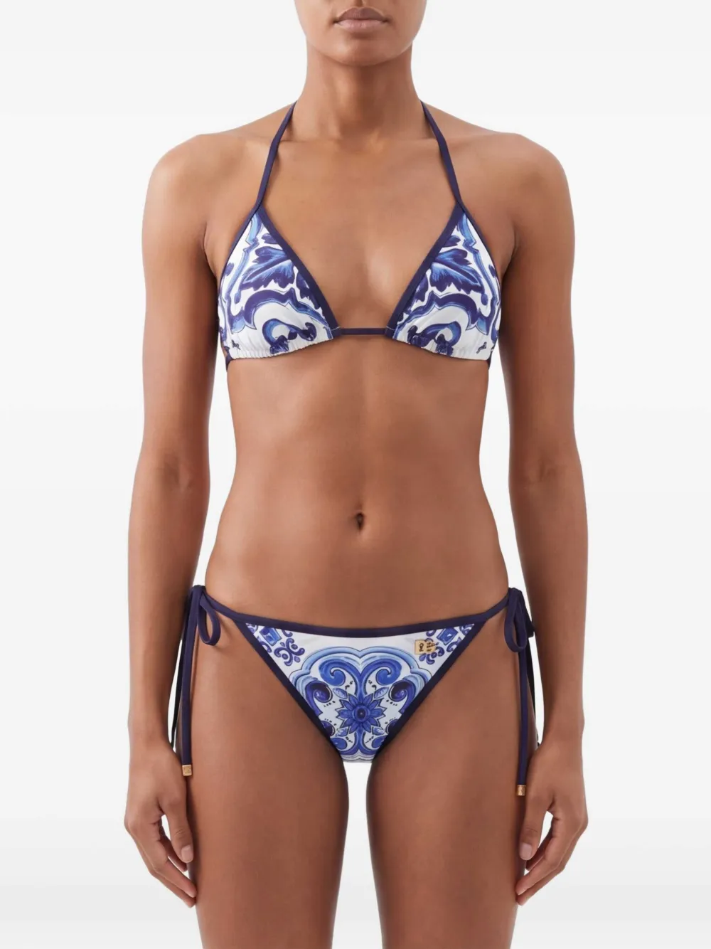Dolce & Gabbana Bikini met Majolica-print Wit