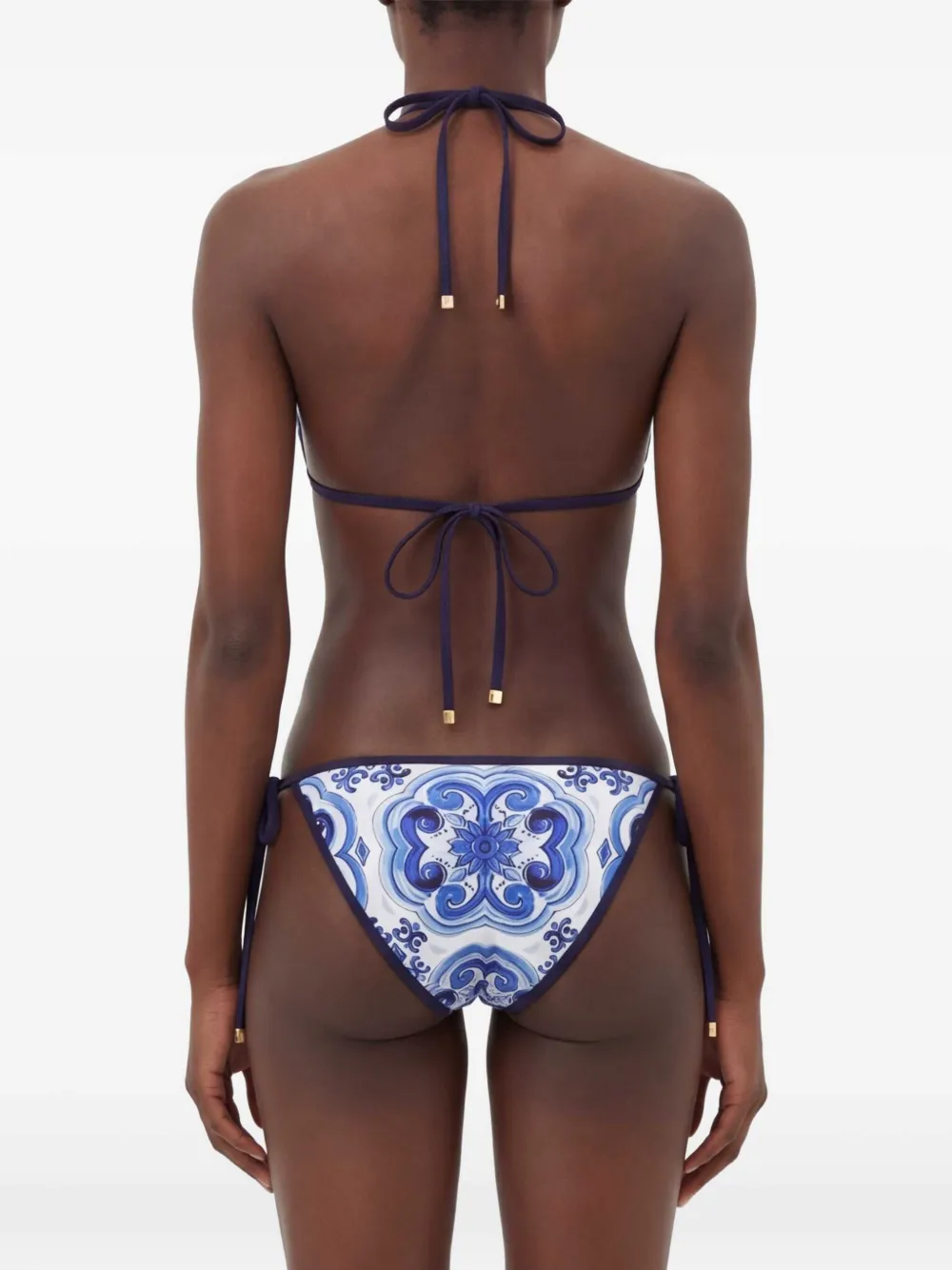 Dolce & Gabbana Bikini met Majolica-print Wit