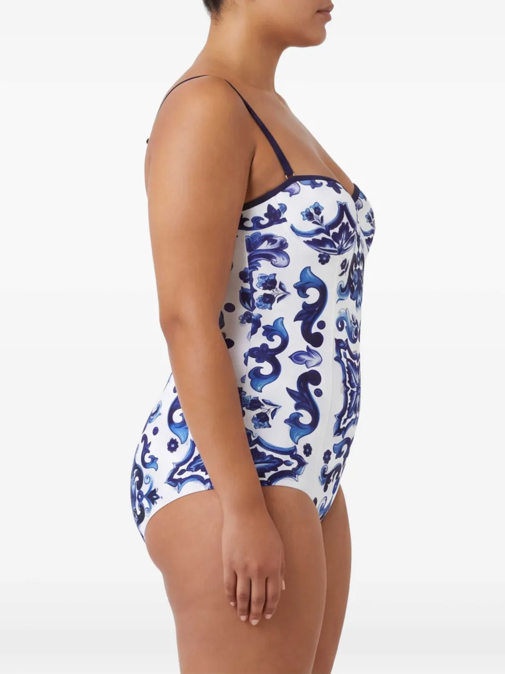 Dolce & Gabbana Majolica badpak Blauw
