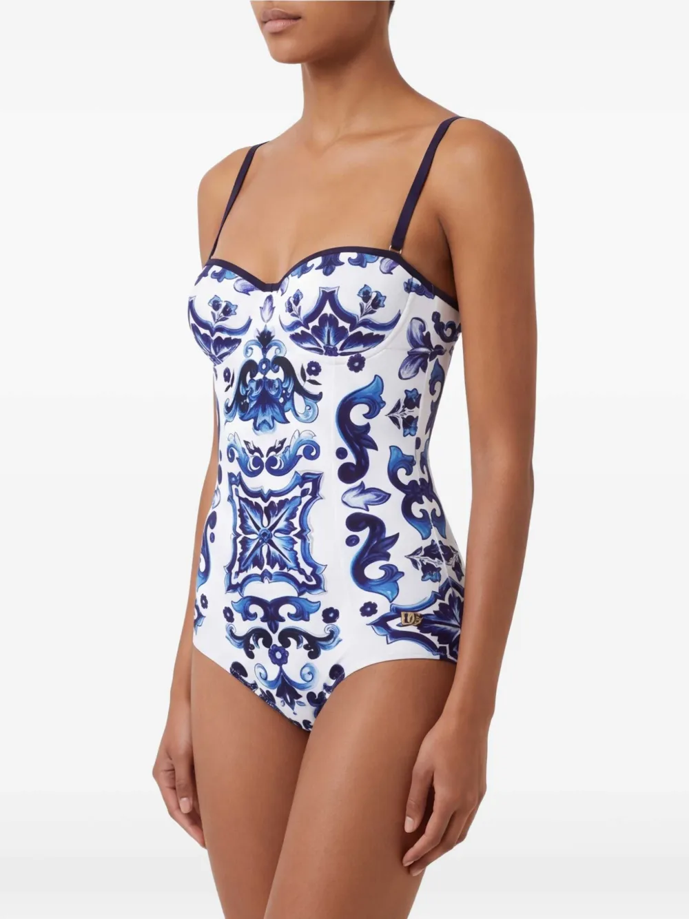 Dolce & Gabbana Majolica badpak Blauw