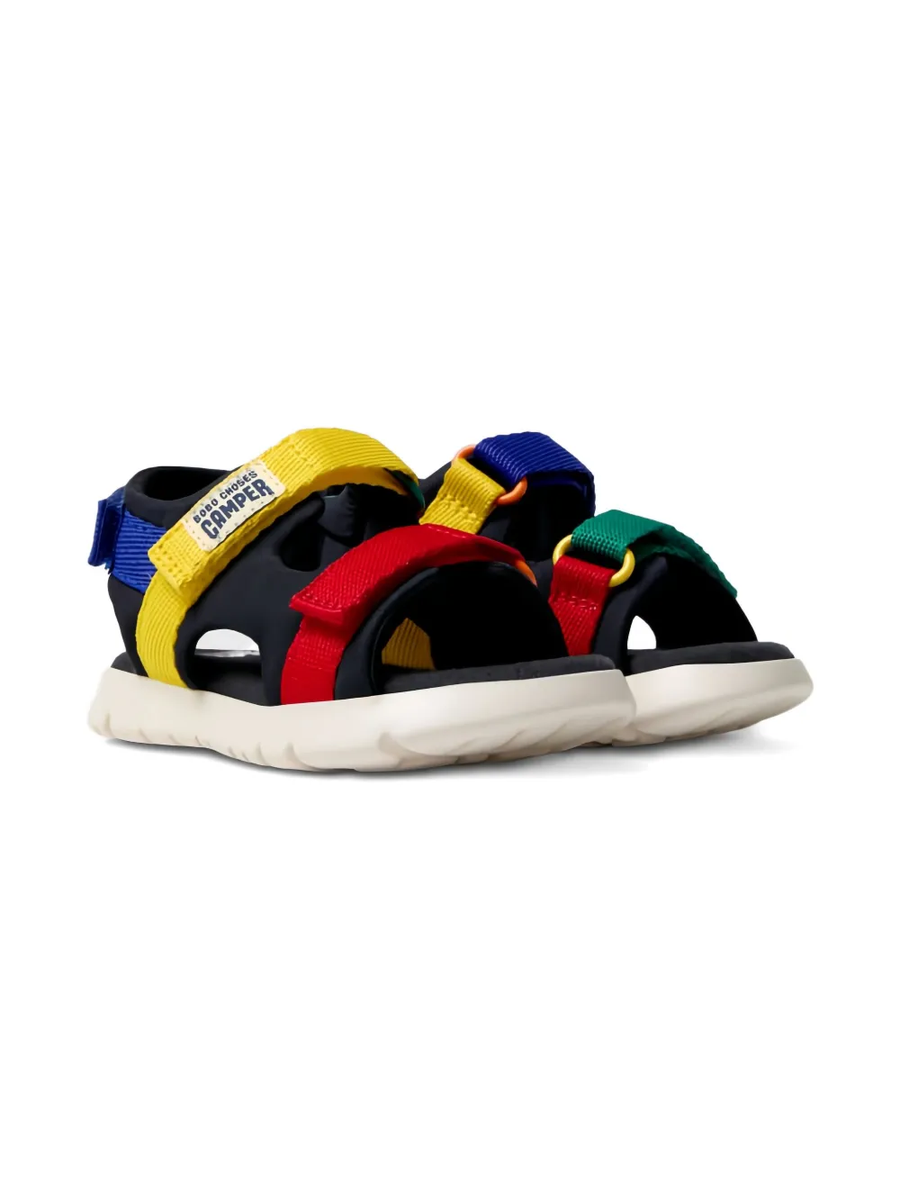 Camper Kids strap sandals Zwart